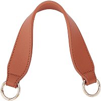 Arricraft Purse Bag Handle Replacement 13.4 Inches PU Leather Purse Strap Handbag Shoulder Strap with Metal Buckles for Satchel Tote Briefcase Purse Making Supplies(Brown)