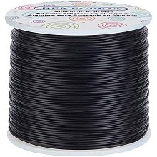 BENECREAT 18 Gauge Matte Jewelry Craft Wire 492 Feet Tarnish Resistant Aluminum Wire for Halloween Beading Sculpting Model Skeleton Making (Black, 1mm)