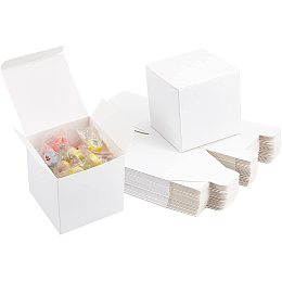 Pandahall Elite 30 Pack Kraft Gift Box Soap Packaging Box 3 x 3 x 3.5" Homemade Soap Box for Soap Making Party Favor Boxes for Bridesmaids Proposal, Crafting, Cookies, Wedding, Christmas, Halloween