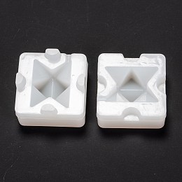 Honeyhandy DIY Decoration Silicone Molds, Resin Casting Molds, Clay Craft Mold Tools, Merkaba Star, White, 33x35x35mm