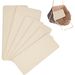 PandaHall Elite 6pcs 3 Sizes Felt Bag Shaper, Rectangle Bag Support Insert Base Camel Handbag Base Insert Purse Bottom Insert Bag Stabilizer Bag Liner Board for Tote Leather Purse Crossbody Bag Backpack