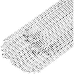 BENECREAT 80PCS Aluminum Welding Rods, 14 Gauge Universal Low Temperature Aluminum Welding Wire, Round Aluminum Welding Rods for Aluminum, Aluminum Alloy, Aluminum Repair