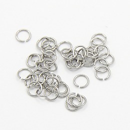 Honeyhandy 304 Stainless Steel Jump Rings, Stainless Steel Color, 24 Gauge, 4x0.5mm, Inner Diameter: 3mm, Hole: 3.5mm, about 2500pcs/bag