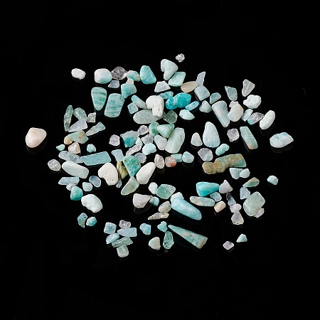 Honeyhandy Natural Amazonite Chip Beads, No Hole/Undrilled, 2~12x2~10x1~3mm, about 1120pcs/100g