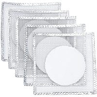 OLYCRAFT 10Pcs Wire Gauze Squares Uniform Heating Gasket Asbestos Wire Gauze with Ceramic Center 125mm X 125mm