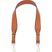 WADORN Adjustable Purse Strap Replacement, 29-31Inch Leather Handbag Strap Clutch Bag Handles Shoulder Bag Strap 1.5inch Wide with Alloy Buckles for Wallet Satchel DIY Bag Tote Bag Making, Brown