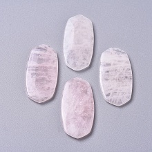 Honeyhandy Natural Rose Quartz Cabochons, Oval, 44x21~22x4mm