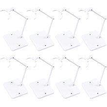 FINGERINSPIRE Action Figure Stand,8Pcs Assembly Action Figure Display Holder Base Doll Model Support Stand(White) for 6 inch Action Figures or Effects