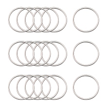 Honeyhandy 304 Stainless Steel Linking Rings, Metal Connector for DIY Jewelry Making, Stainless Steel Color, 25x1mm, Inner Diameter: 22.5mm