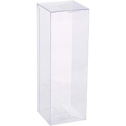 BENECREAT 30PCS Clear Wedding Favour Boxes 6x2x2 Rectangle PVC Transparent Gift Boxes for Candy Chocolate Valentine