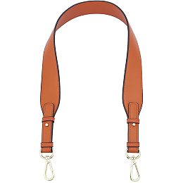 WADORN Adjustable Purse Strap Replacement, 29-31Inch Leather Handbag Strap Clutch Bag Handles Shoulder Bag Strap 1.5inch Wide with Alloy Buckles for Wallet Satchel DIY Bag Tote Bag Making, Brown