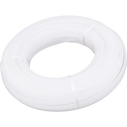 Pandahall Elite 55m/60 Yard Polyester Boning for Sewing 10mm White Plastic Boning Sew-Through Low Density Boning for Wedding Dress Corset Bridal Gowns Nursing Cap Lingerie Costume Hats and Handbags