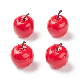 Honeyhandy Mini Foam Imitation Apples, Artificial Fruit, for Dollhouse Accessories Pretending Prop Decorations, Red, 44x34.5mm