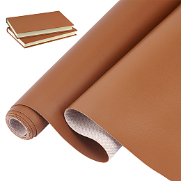 PU Leather Fabric, for Book Binding, Sienna, 100x45x0.06cm