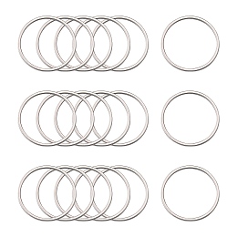 Honeyhandy 304 Stainless Steel Linking Rings, Metal Connector for DIY Jewelry Making, Stainless Steel Color, 25x1mm, Inner Diameter: 22.5mm