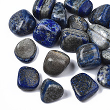 Honeyhandy Natural Lapis Lazuli Beads, Tumbled Stone, Healing Stones for 7 Chakras Balancing, Crystal Therapy, Vase Filler Gems, No Hole/Undrilled, Nuggets, 18~30x20~25x7~23mm, about 250~300g/bag