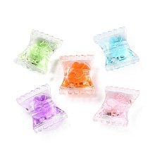 Honeyhandy Transparent Acrylic Beads, Bead in Bead, Candy, 21.5x17x9.5mm, Hole: 3.5mm, 326pcs/500g