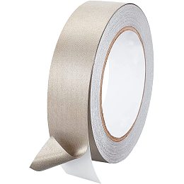 OLYCRAFT 0.8 Inch x 65 Feet Faraday Cloth Tape Double Conductive RF Fabric Tape High Shielding Conductive Tape Sliver Fabric Adhesive Tape Roll for Signal Blocking EMI Shielding Wire Harness Wrap