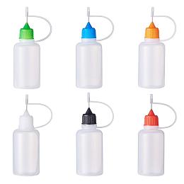 BENECREAT 24 Pack 30ml/1oz Multi Purpose DIY Precision Tip Applicator for DIY Quilling Tool, Precision Oiler and Alcohol Ink, 6 Colors