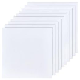 OLYCRAFT 10 Sheets White ABS Plastic Sheet 8x8 Inch ABS Plastic Plates 0.5mm Thick Hard Plastic Sheet for Architectural Models Sand Table Building Model Material Supplies