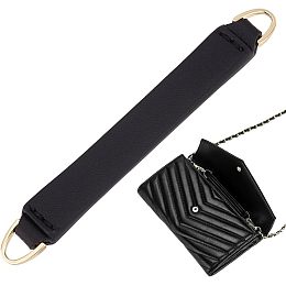 WADORN Clutch Bag Conversion Leather Strip, 3.7 Inch DIY Purse Chain Strap Connection Accessories Envelope Bag Conversion Leather Strap with D-Ring Clasp for Wallet WOC Handbag Uptown Clutch