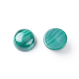 Honeyhandy Natural Malachite Cabochons, Half Round/Dome, 6x3~3.5mm