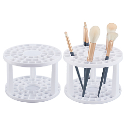 AHANDMAKER 49 Holes Cosmetic Brush Storage Stands, for Makeup Brush Holder, Column, White, Finished Product: 10.1x14.2cm