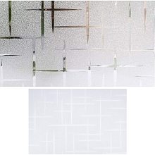 GORGECRAFT 5PCS PVC Frosted Window Privacy Film Non Adhesive Window Cling Frosting Window Tinting Films Decorative Glass Stickers Coverings Decals for Windows Sliding Glass Door Bathroom Cross Pattern