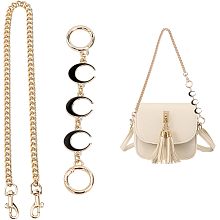 CHGCRAFT 30Inch Bag Extender Purse Chain Strap Detachable Moon Extenders Bag Extender Chain Moon Purse Chain for Purse Handbags Shoulder Bag