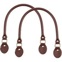 PandaHall Elite 2Pcs Brown Real Leather Straps Replacement 50cm(20 Inch) Sew on Leather Purse Straps Purse Strap Replacement for Handbag Purse Handle Wallet Briefcase DIY Repairing Supplies