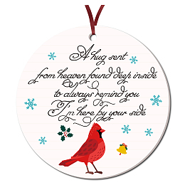 CRASPIRE Christmas Ornaments 3 inch Red Cardinal Christmas in Heaven Ornaments Christmas Tree Pendant with Ribbon and Gift Box Memorial Ornaments for Loss of Loved One