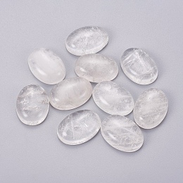 Honeyhandy Natural Quartz Crystal Cabochons, Oval, 18x13mm