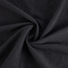 FINGERINSPIRE Black Ribbing Knit Fabric 23.62x39.38inch Stretch Knit Ribbing Fabric Cotton Knit Fabric Black Cotton Elastic Craft Fabric for DIY Sewing Neckline, Cuff, Leg Opening and Hem