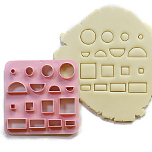 Honeyhandy ABS Plastic Plasticine Tools, Clay Cutters, Modeling Tools, Pink, Rectangle, 10x10cm