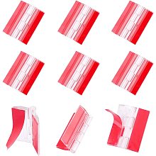 AHANDMAKER 10 Pcs Acrylic Self Adhesive Hinges, 1.77 inch Clear Continuous Piano Hinge, for DIY Transparent Box Storage Box Display Stand