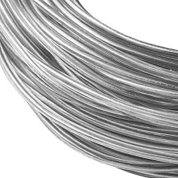 BENECREAT 22 Gauge 850FT Aluminum Wire Anodized Jewelry Craft Making  Beading Floral Colored Aluminum Craft Wire - Silver