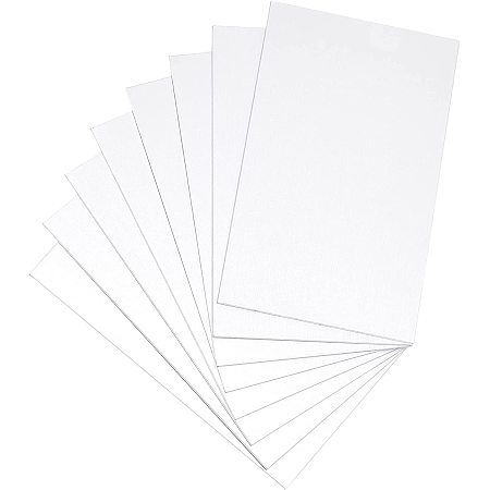 Pandahall Elite 8pcs Blank Metal Card Sublimation Blanks Aluminium Panel Plate Anodized Plate for DIY Laser Printing Engraving Custom Engrave Color Print, 6x10x0.1cm/ 2.55x3.93x0.039