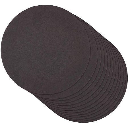 BENECREAT 40pcs Round Kraft Cards Blank Cardstock Painting Cardstock Slices(17cmx0.2mm) for DIY Artist Painter Writing and Decorations(Black)