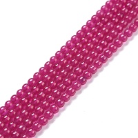 Honeyhandy Natural Ruby/Red Corundum Beads Strands, Round, 3mm, Hole: 0.5mm, about 133pcs/strand, 14.96''(38cm)