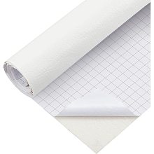 BENECREAT 47x15.75 Inch White Self Adhesive Synthetic Leather Lychee Pattern PU Leather Fabric Repair Patch for Sofa Couch Car Seat Furniture