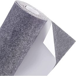 BENECREAT 11.8x78.7inch Gray Self Adhesive Felt Fabric, Drawer Liner for DIY Crafts Sewing Accessories and Jewelry Drawer Box Fabric Peel Stick, 3mm Thick