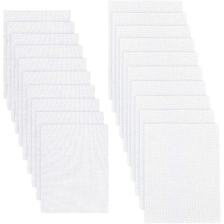 SUPERFINDINGS 10 Sets 4.72x6.3Inch White DIY Paper Crafts Handmade Material Packs Including Replacement Mesh Cloth Paper Making Kits for Handmade Paper DIY Craft