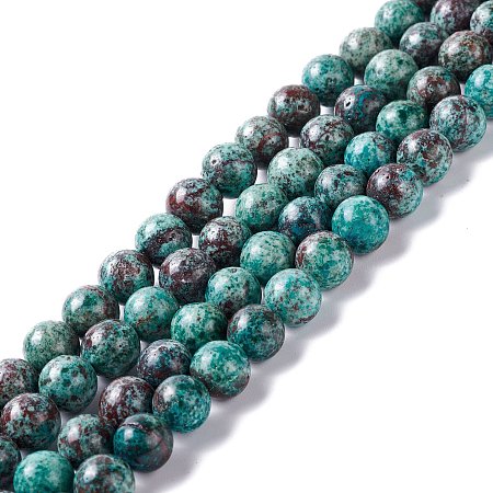ARRICRAFT Natural Chrysocolla Beads Strands, Round, 8mm, Hole: 1.2mm, about 49~50pcs/strand, 15.94~16.34 inch(40.5~41.5cm)