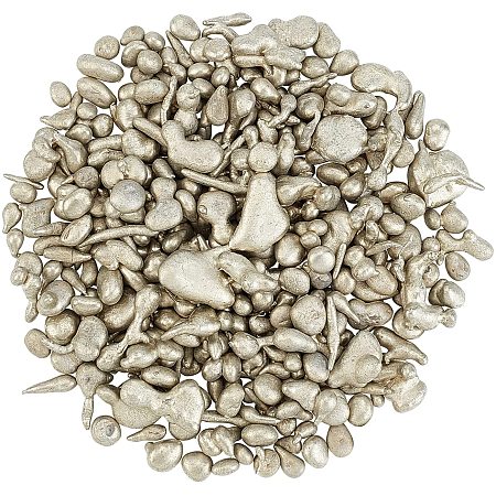 BENECREAT 300g Brass Beads for Platinum Jewelry-Corrosion Resistant Brass Casting Alloy-Rings, Necklaces, Pendants and Any Other Metal Required for Casting(Platinum)