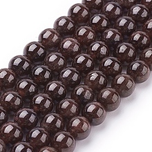 Honeyhandy Natural Garnet Bead Strands, Grade B, Round, Dark Red, 6mm, about 66pcs/strand, 15.5 inch