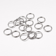 Honeyhandy Open Jump Rings Brass Jump Rings, Cadmium Free & Lead Free, Gunmetal, 10x1mm, 18 Gauge, Inner Diameter: 8mm, about 2600pcs/500g