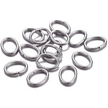 UNICRAFTALE About 500pcs Stainless Steel Jump Rings Closed but Unsoldered Jump Rings Oval Shape Connectors for DIY Necklace Bracelet Jewelry Making 8x6x1mm