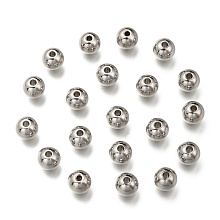 Honeyhandy 316 Stainless Steel Spacer Beads, Rondelle, Stainless Steel Color, 8x7mm, Hole: 2mm