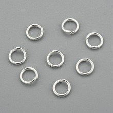 Honeyhandy 304 Stainless Steel Jump Rings, Open Jump Rings, Silver, 18 Gauge, 6x1mm, Inner Diameter: 4mm