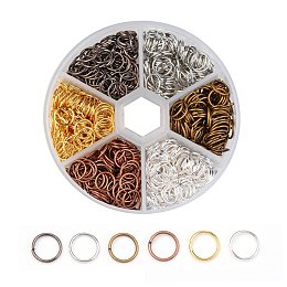 10g Strong Brass Open Jump Rings Unsoldered Loop Findings 6 Colors Pick 4~10mm 